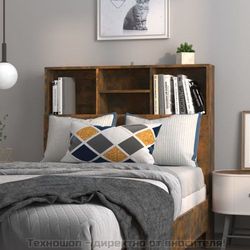 Табла за легло тип шкаф, опушен дъб, 100x19x103,5 см