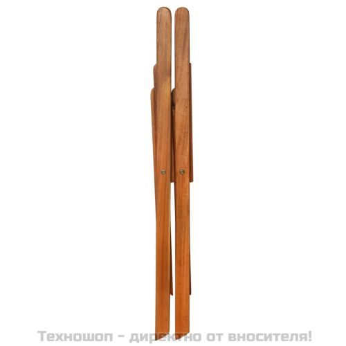 Градински бистро столове, 2 бр, акациево дърво масив