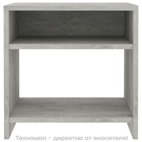 Нощни шкафчета 2 бр бетоново сиво 40x30x40 см инженерно дърво