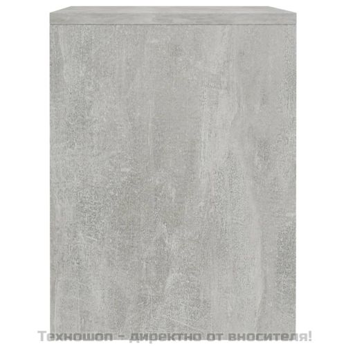 Нощни шкафчета 2 бр бетоново сиво 40x30x40 см инженерно дърво