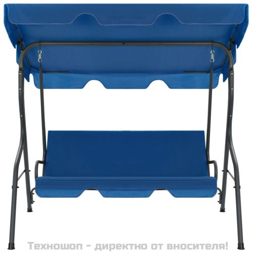 Градинска люлка, тъмносиня, 170x110x153 см, текстил