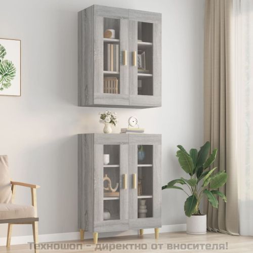 Окачен стенен шкаф, сив сонома, 69,5x34x90 см