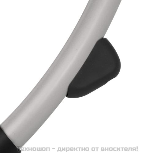 Външен геометричен шезлонг, стомана, черно и сиво