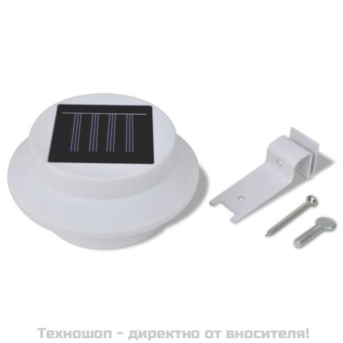 Комплект външни соларни LED лампи за ограда – 6 броя