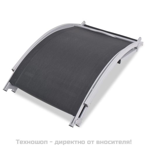 Сгъваеми шезлонги, 2 бр, алуминий и textilene