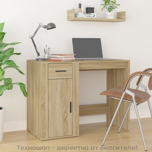 Бюро, дъб сонома, 100x49x75 см, инженерно дърво