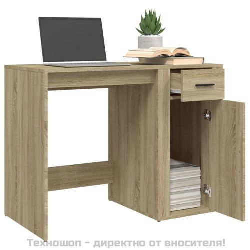 Бюро, дъб сонома, 100x49x75 см, инженерно дърво