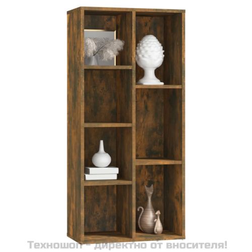 Библиотека, опушен дъб, 50x25x106 см