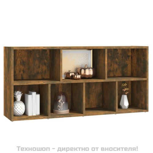 Библиотека, опушен дъб, 50x25x106 см