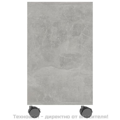 Странична маса, бетонно сива, 70x35x55 см, инженерна дървесина