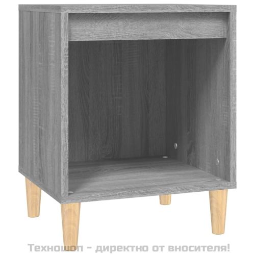 Нощно шкафче, сив сонома, 40x35x50 см