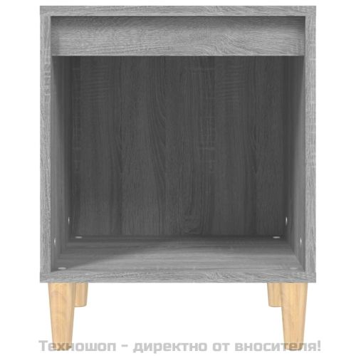 Нощно шкафче, сив сонома, 40x35x50 см