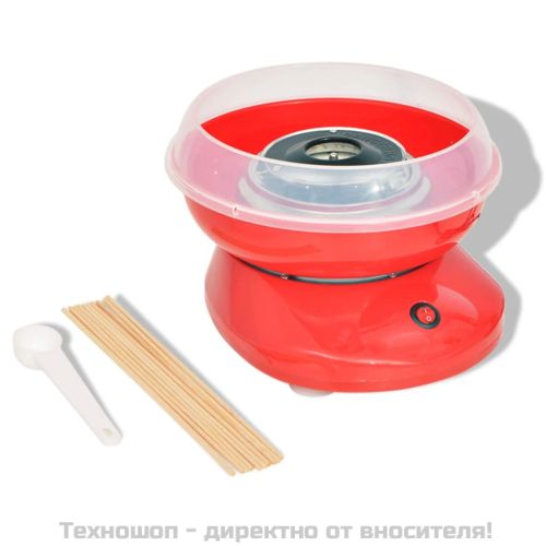 Машина за захарен памук, 480 W, червена