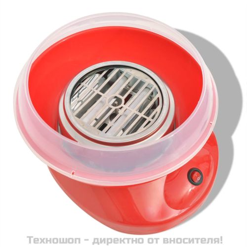 Машина за захарен памук, 480 W, червена