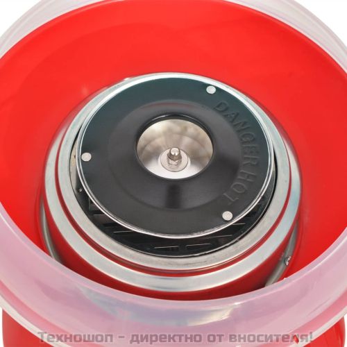 Машина за захарен памук, 480 W, червена