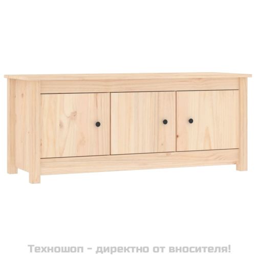 Шкаф за обувки, 110x38x45,5 см, бор масив