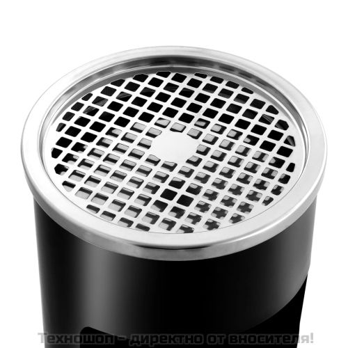 Стенен кош пепелник, стомана, 26 л, черен