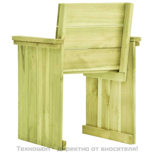 Градински стол, импрегнирана борова дървесина