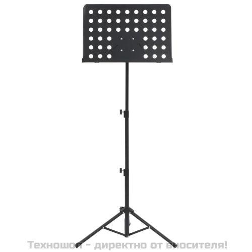 Стойка за ноти, черна, стомана