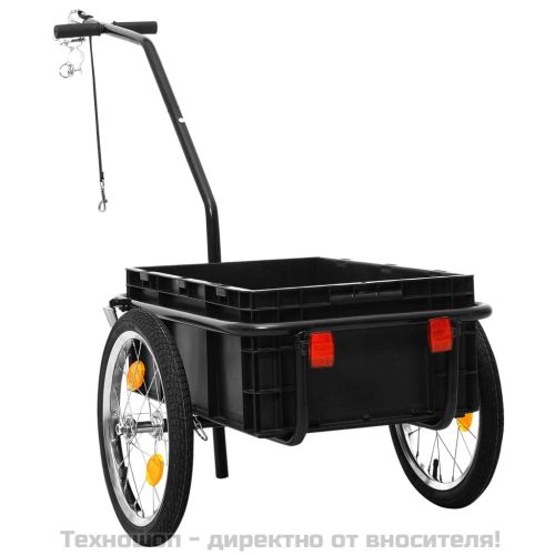 Ремарке/вагон за колело, 155x60x83 см, стомана, синьо