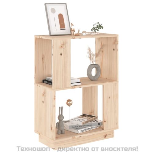 Библиотека/разделител за стая, 51x25x70 см, бор масив