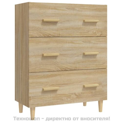 Сайдборд, дъб сонома, 70x34x90 см, инженерно дърво