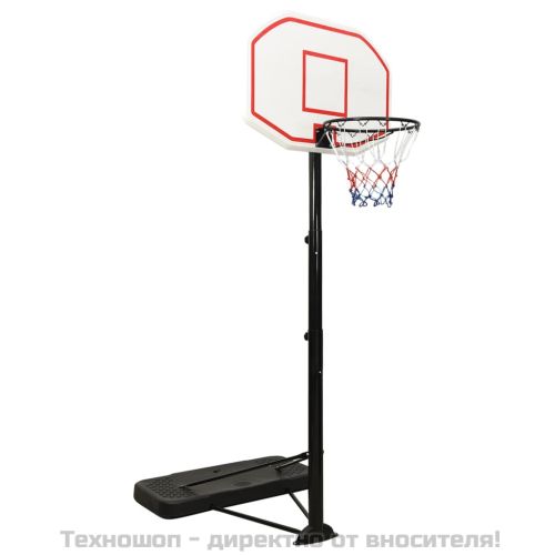 Баскетболна стойка, бяла, 258-363 см, полиетилен