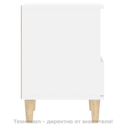 Нощни шкафчета, 2 бр, бели, 40x35x50 см