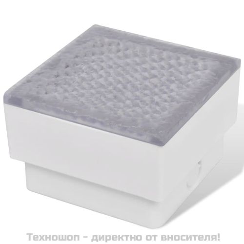 LED осветителни тела за вграждане в земя, 6 бр, 100x100x68 мм