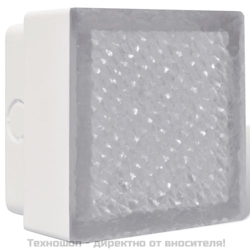 LED осветителни тела за вграждане в земя, 6 бр, 100x100x68 мм
