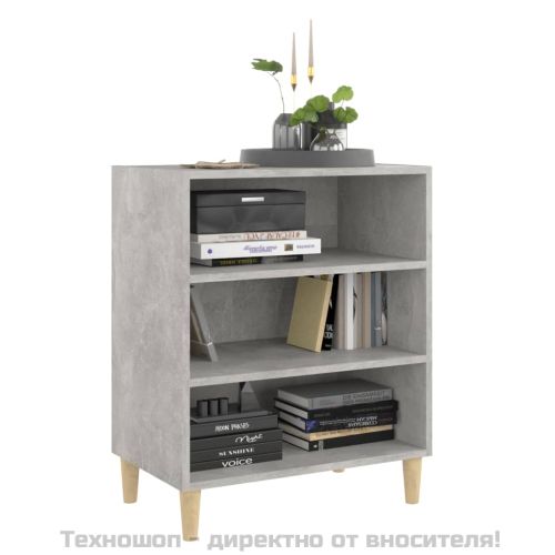 Бюфет, бетонно сив, 57x35x70 см, инженерно дърво