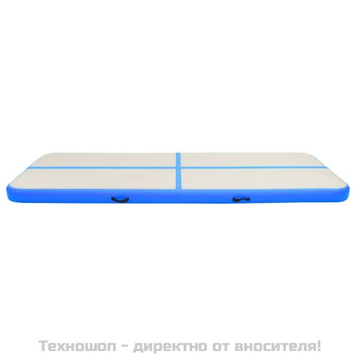Надуваем дюшек за гимнастика с помпа, 400x100x20 см, PVC, син