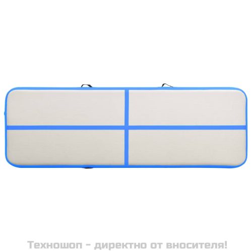 Надуваем дюшек за гимнастика с помпа, 400x100x20 см, PVC, син