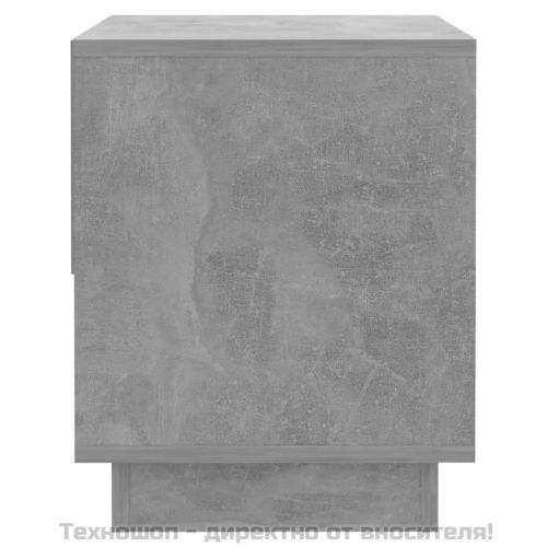 Нощни шкафчета, 2 бр, бетонно сив, 45x34x44 см, инженерно дърво