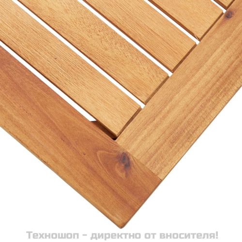 Градинска кафе маса, 60x60x36 см, акация масив