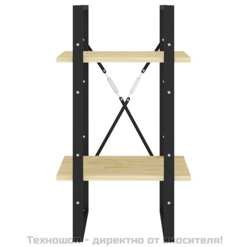 2-етажна библиотека, 40x30x70 см, борово дърво масив