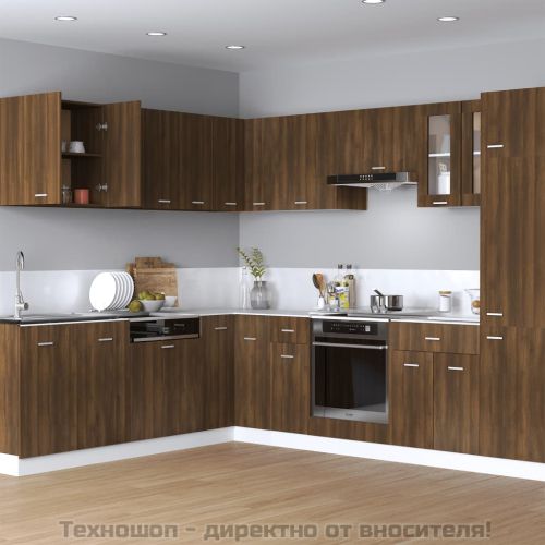 Висящ шкаф "Lyon", кафяв дъб, 60x31x60 см, инженерно дърво