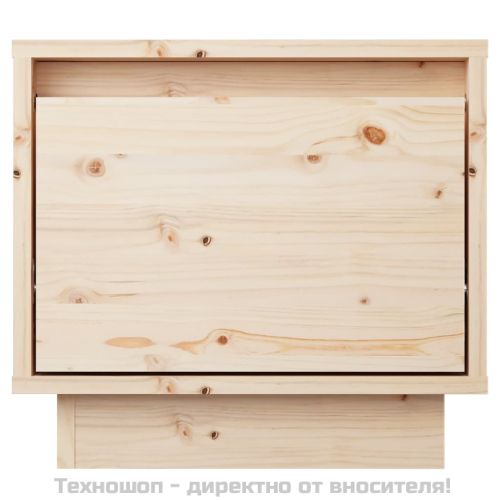 Нощни шкафчета, 2 бр, 35x34x32 см, борово дърво масив