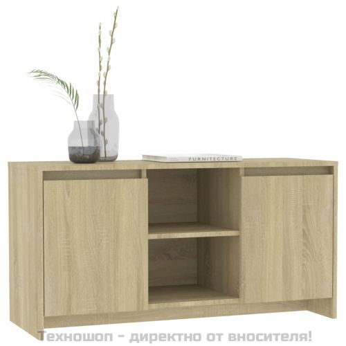 ТВ шкаф, сонома дъб, 102x37,5x52,5 см, инженерно дърво