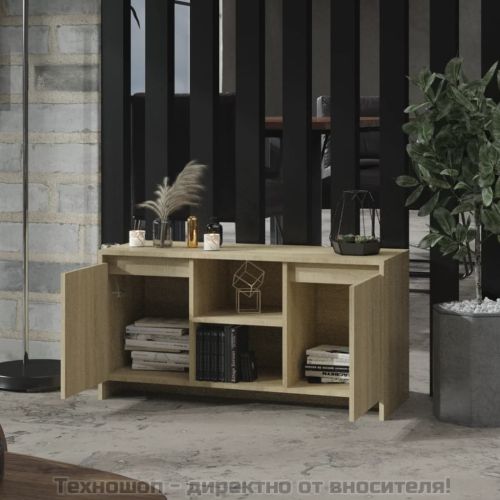 ТВ шкаф, сонома дъб, 102x37,5x52,5 см, инженерно дърво