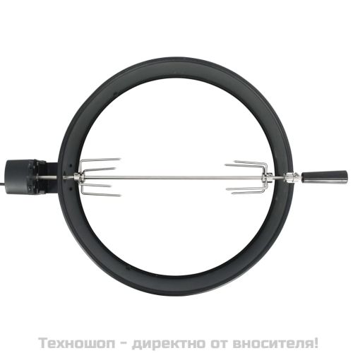 Ротисерия шиш за барбекю, 57 см, черен