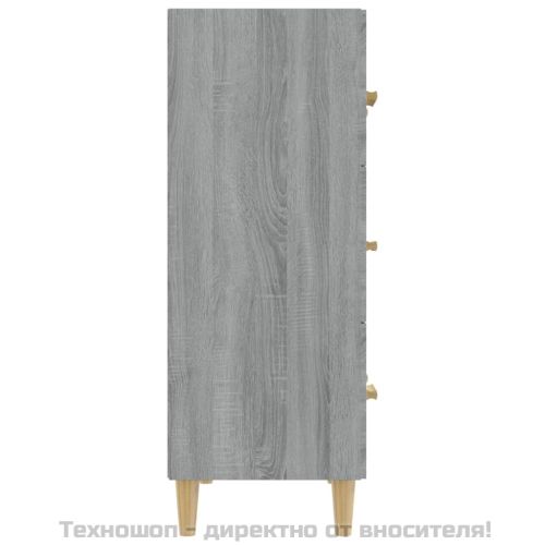 Сайдборд, Сив сонома, 70x34x90 см, инженерно дърво