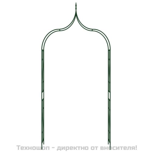 Градинска арка, тъмнозелена, 142x37x275 см, желязо