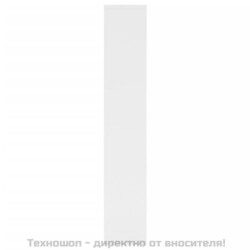 Стенен рафт, бял, 36x16x90 см, инженерно дърво