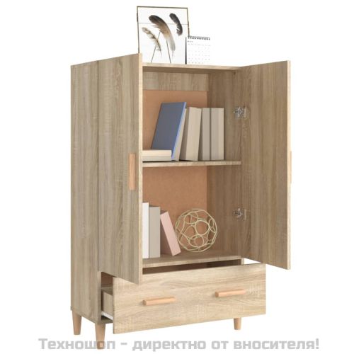 Висок шкаф, сонома дъб, 70x31x115 см, инженерно дърво