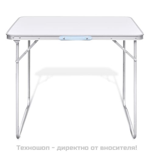 Сгъваема маса за къмпинг 80 x 60 см, алуминиева