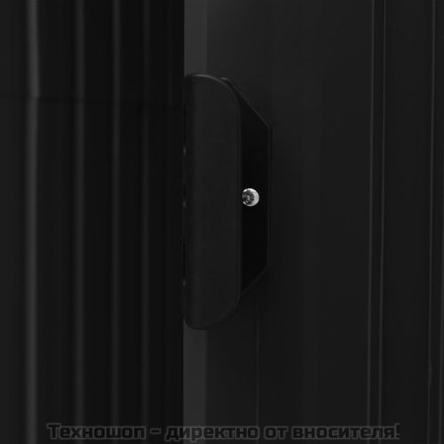 Дворна барака с рафт антрацит 205x130x183 см желязо