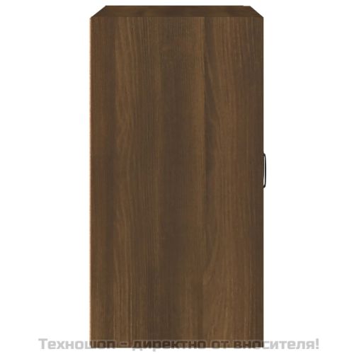 Стенен шкаф, кафяв дъб, 60x31x60 см, инженерно дърво