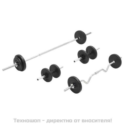 Комплект щанги и дъмбели 30 кг
