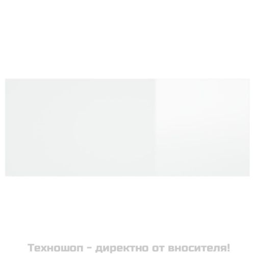 Табла за легло, бял гланц, 200x1,5x80 см, инженерна дървесина